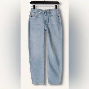 Tiger of Sweden Cleva Straight Leg Jeans 26 Light Wash Organic Cotton Italy